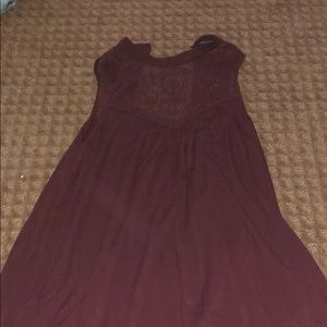 maroon dress